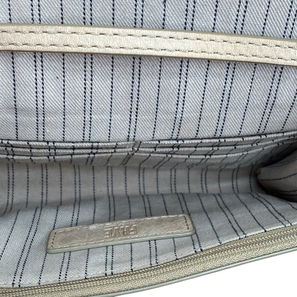 Frye Melissa Wallet Crossbody Bag Distressed Tan Leather Shoulder Purse - Picture 13 of 16